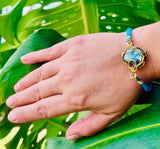 Blue Sky Labradorite Bungee Bracelet