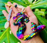 Borike Mermaid Apatite Larimar Bag/ Key Charm