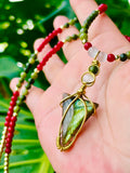 Triangle Roots Labradorite Necklace