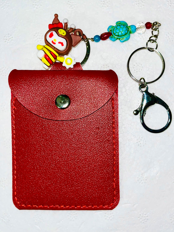 Howlite Turtle ID Card Holder