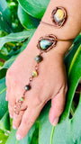 Golden Labradorite Tears Copper Panja