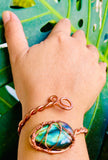 Labradorite E Class Adjustable Copper Cuff