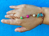 Non-adjustable Watermelon Jade Panja