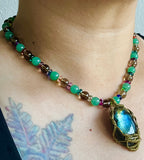 Mosaic Labradorite Necklace
