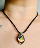 Golden Ray Labradorite Pendant