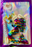 Borike Mermaid Apatite Bag/ Key Charm