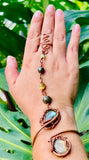 Golden Labradorite Tears Copper Panja