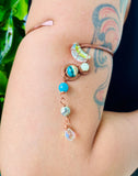 Luminous Jasper Arm Copper Cuff