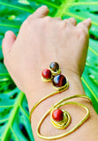 Eternal Eye Jasper Brass Cuff