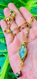 Labradorite Rainbow Portal Necklace