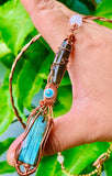 Shielded Light – Labradorite Copper Braided Choker