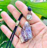 Cacoxenite Fluorite Necklace