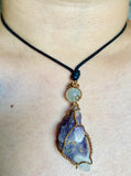 Cacoxenite Fluorite Necklace