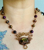 Purple Haze Labradorite Copper Necklace