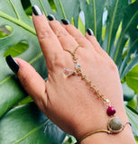 Labradorite Tigerseye Brass Panja