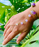 Lavender Amethyst Brass Panja