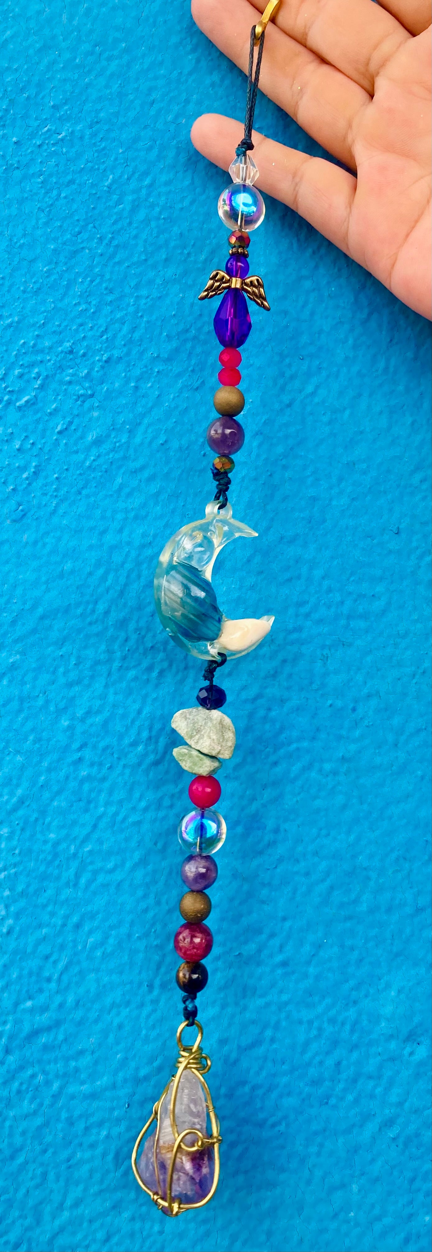 Amethyst Moon Suncatcher