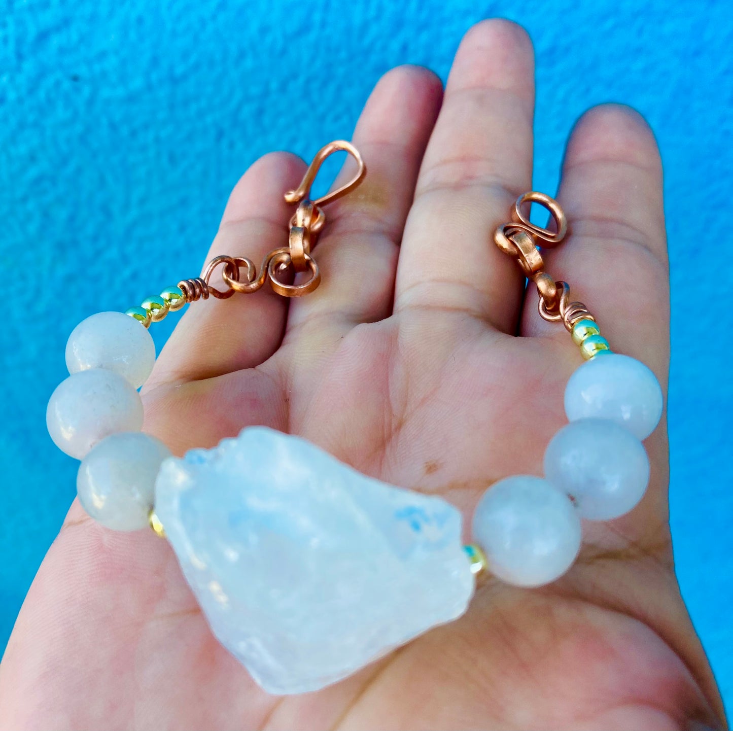 Quartz Copper Bracelets