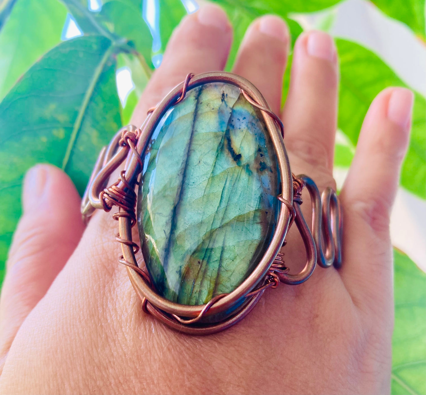 Labradorite Eclipse Cuff