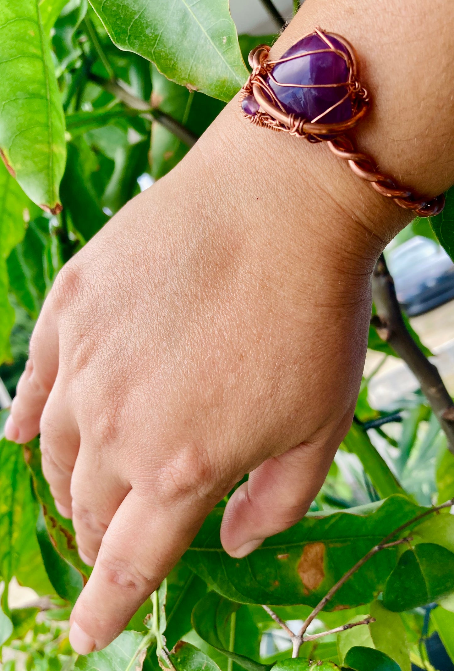 Purple Heart Cuff