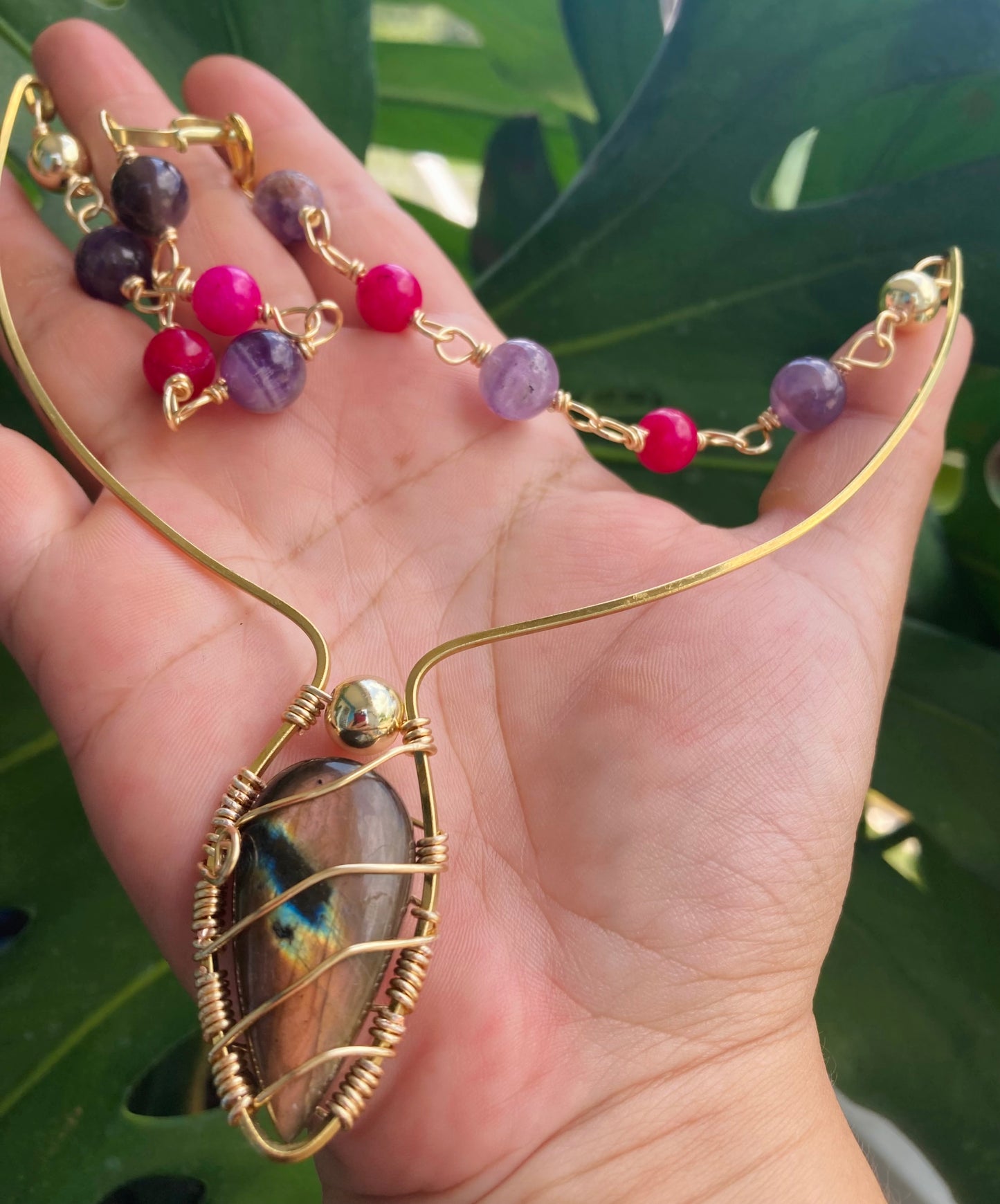 Purple Haze Labradorite Necklace