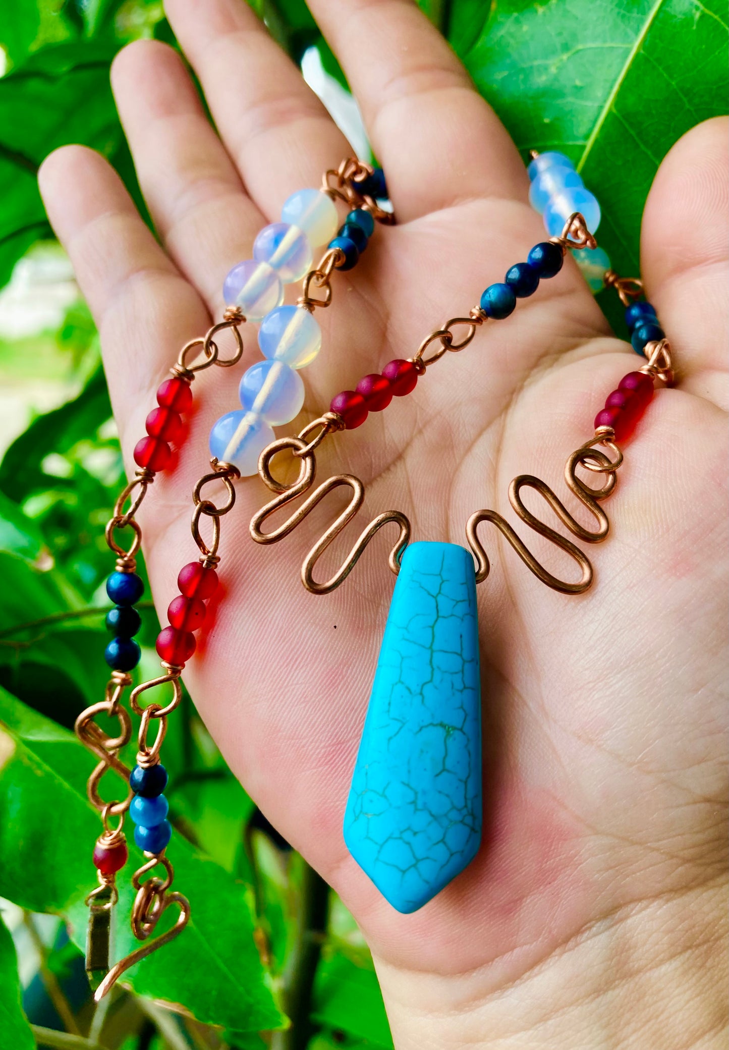 Howlite Tribal Necklace