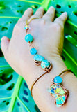 Sea Jasper Amazonite Moon Copper Panja