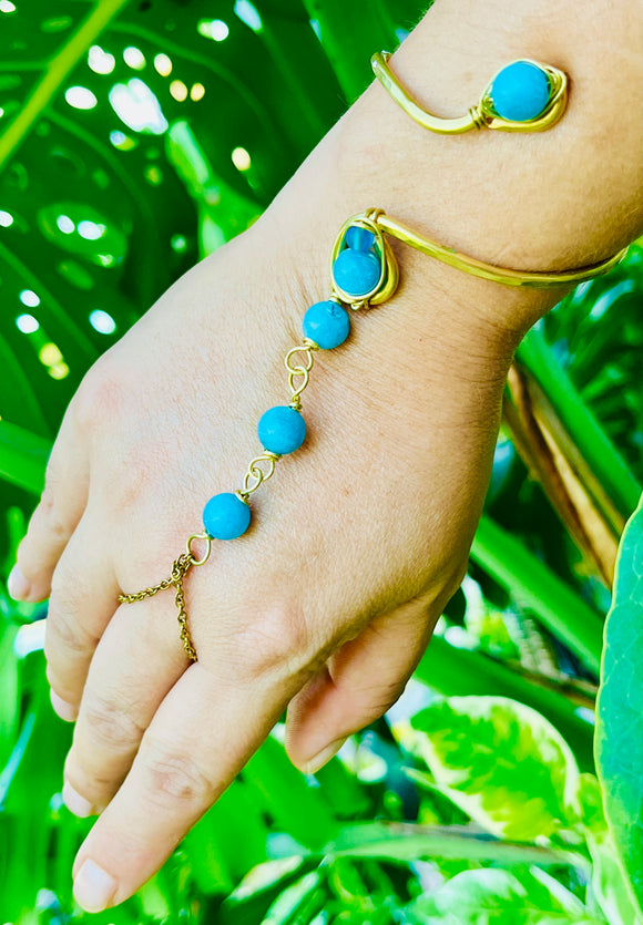 Chalcedony Brass Panja