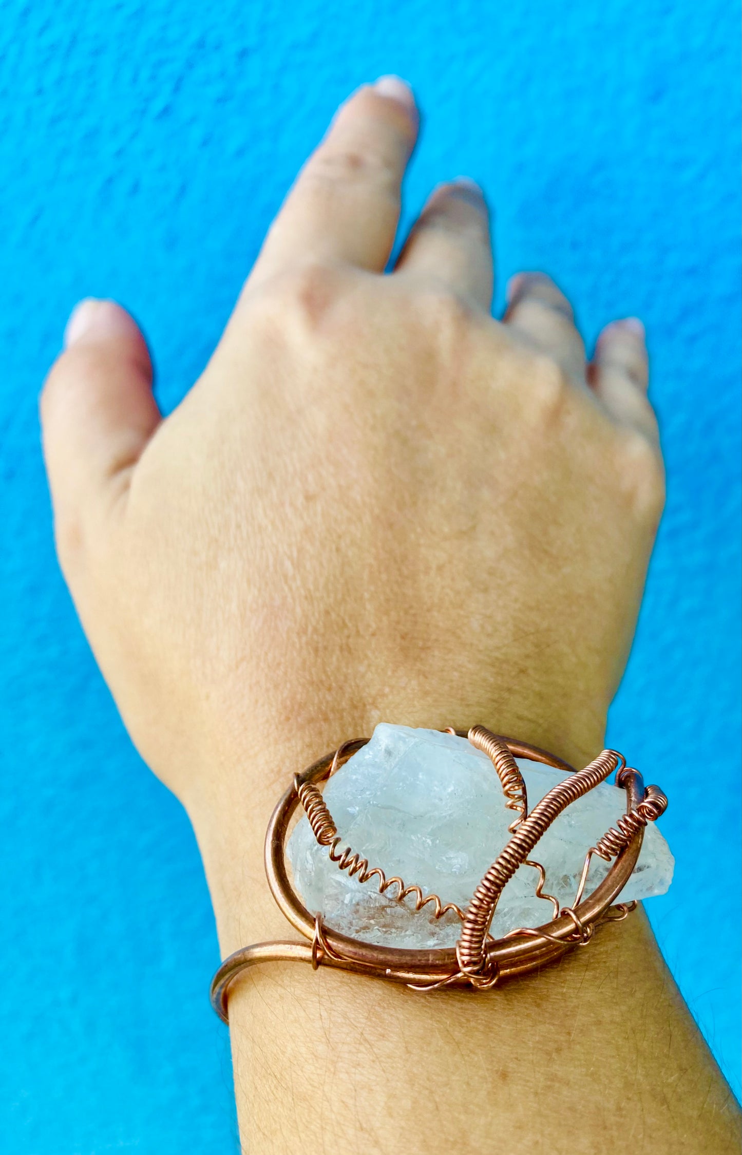 Lemurian Quartz Cuff