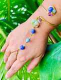Chalcedony Larimar Brass Panja