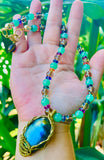 Mosaic Labradorite Necklace