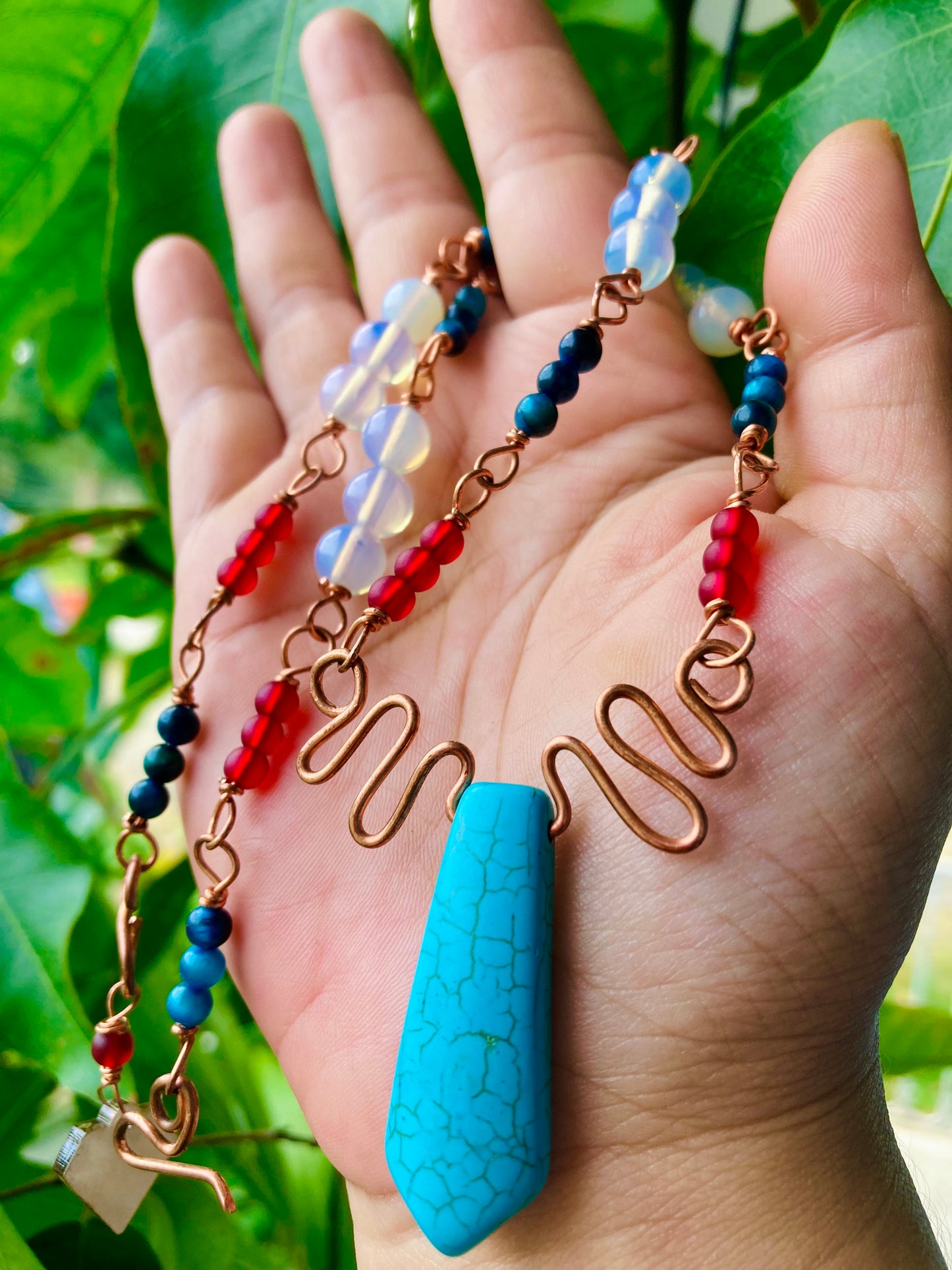 Howlite Tribal Necklace