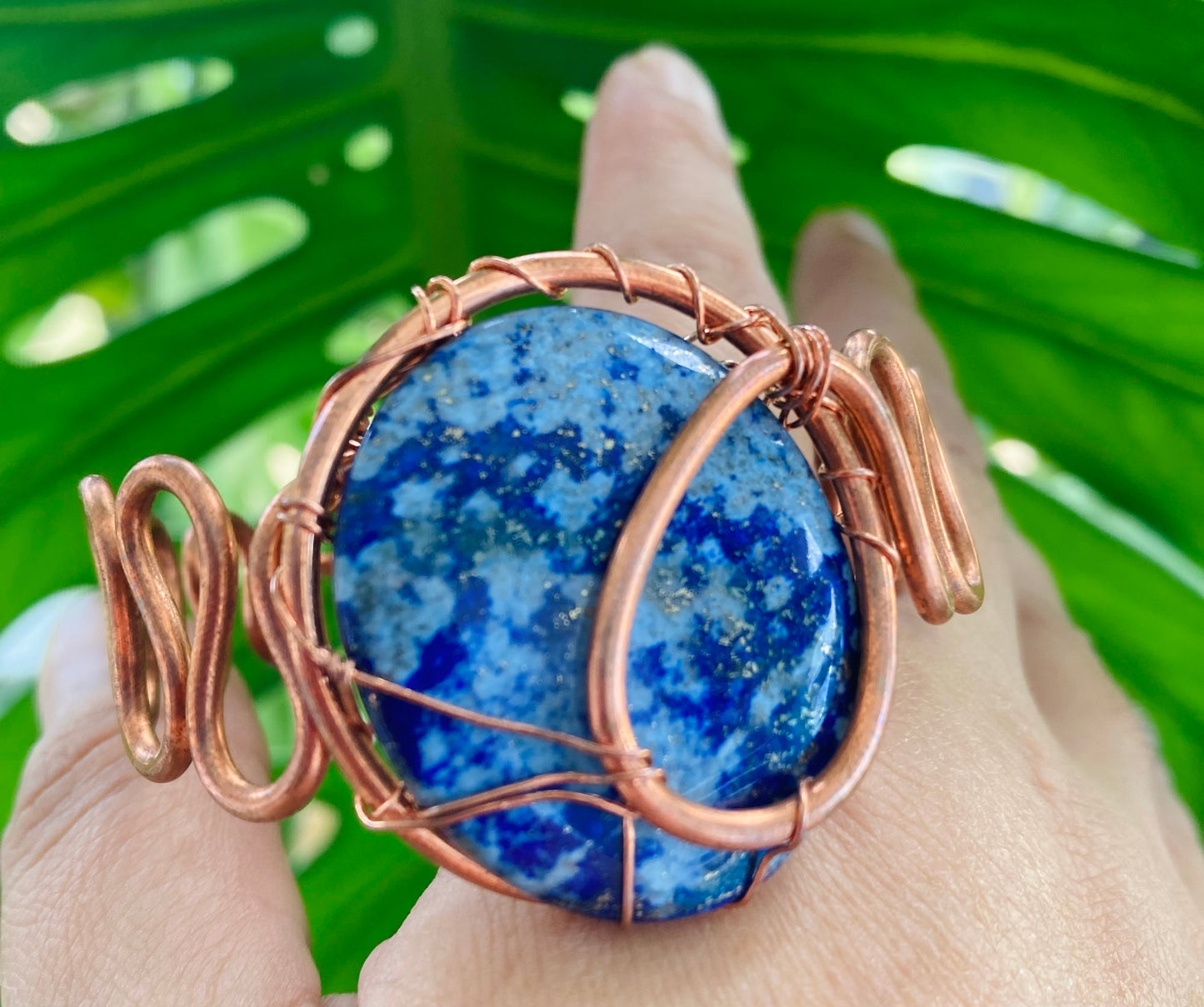 Lapis Tribal Cuff