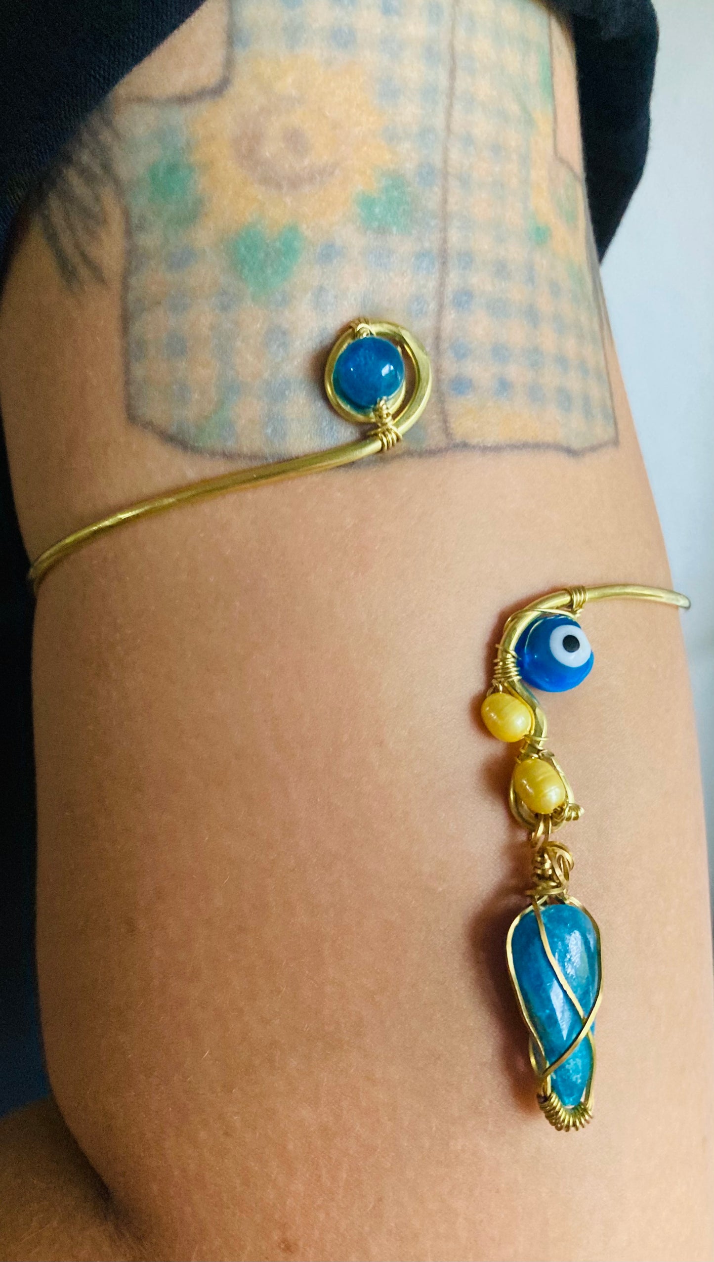 Apatite Eye Arm Cuff