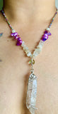 Peruvian Quartz Moon Necklace