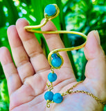 Chalcedony Brass Panja