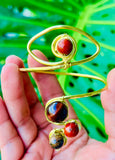 Eternal Eye Jasper Brass Cuff
