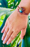Rainbow Labradorite Adjustable Copper Cuff