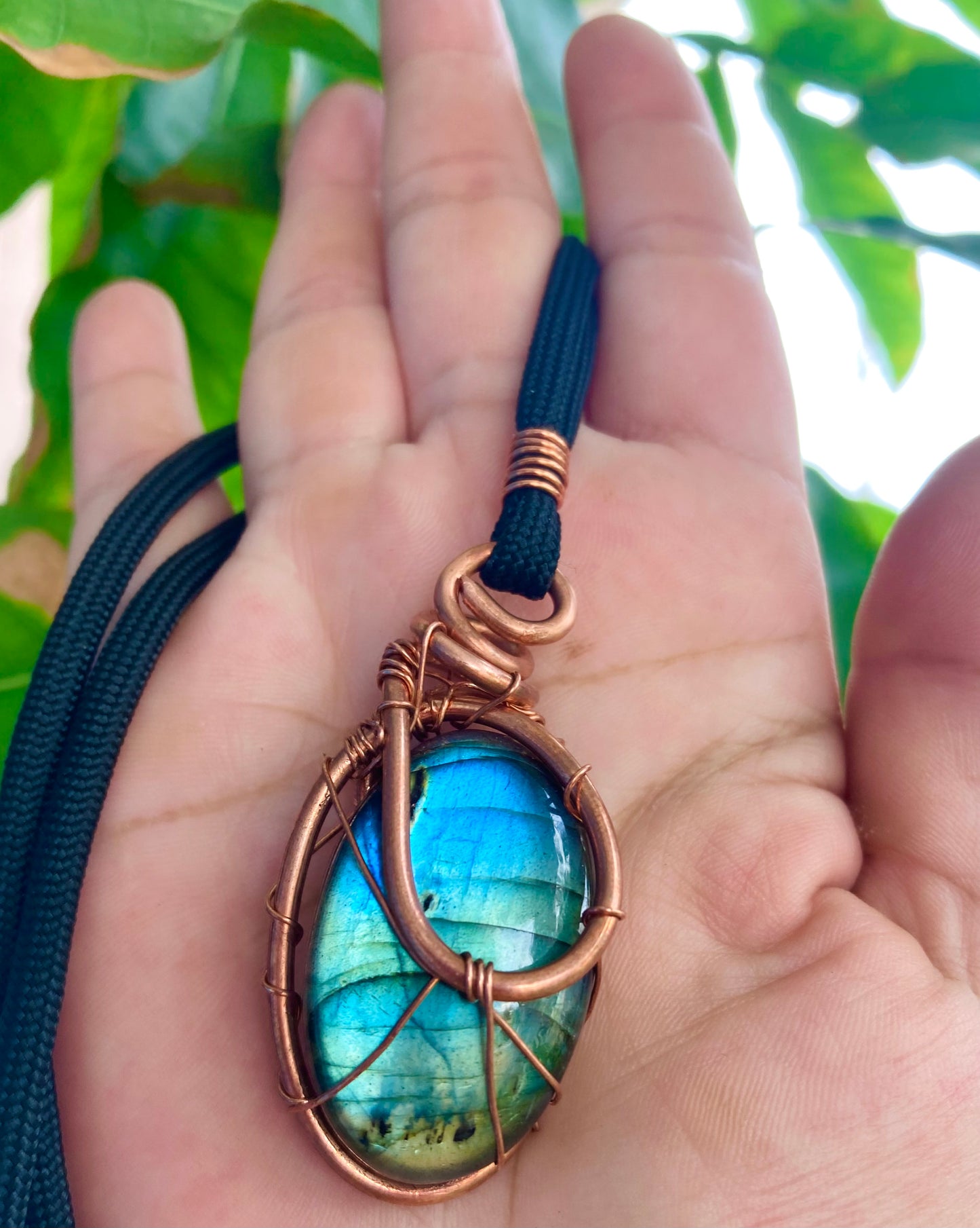 Blue Sky Labradorite Pendant