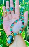 Mosaic Labradorite Necklace