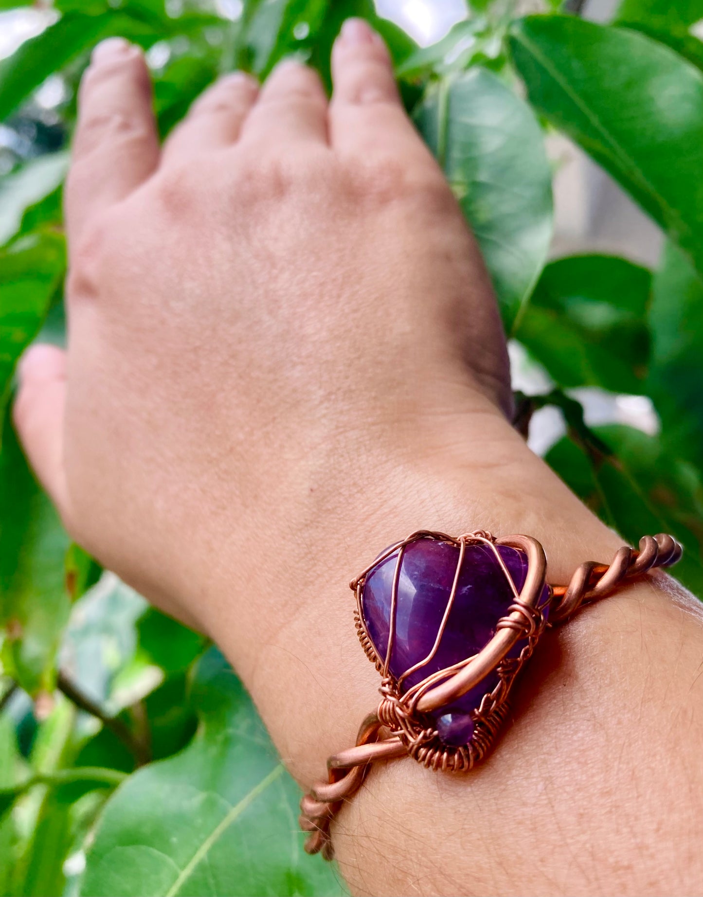 Purple Heart Cuff