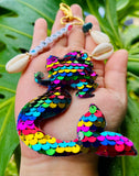 Borike Mermaid Apatite Bag/ Key Charm