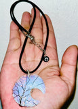 Sacred Opalite Moon Protective Adjustable Pendant