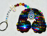 Rainbow Love Purse Charm