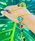 Tiger Skull Brass Adjustable Arm Cuff 💪