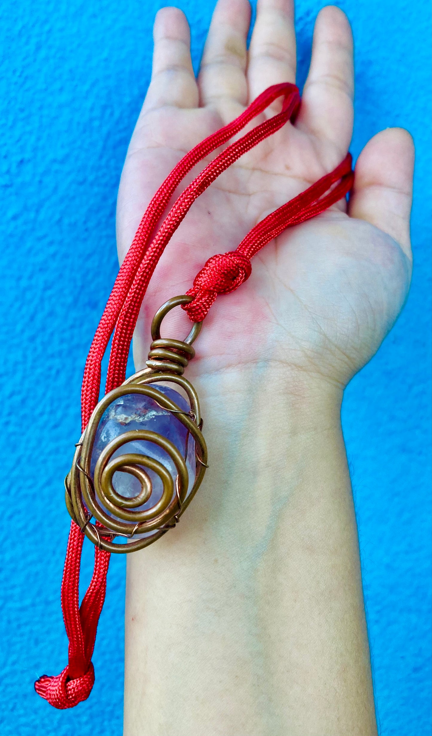 Amethyst Spiral Pendant