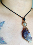 Cacoxenite Fluorite Necklace