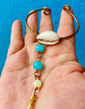 Cowrie Aquamarine Copper Panja