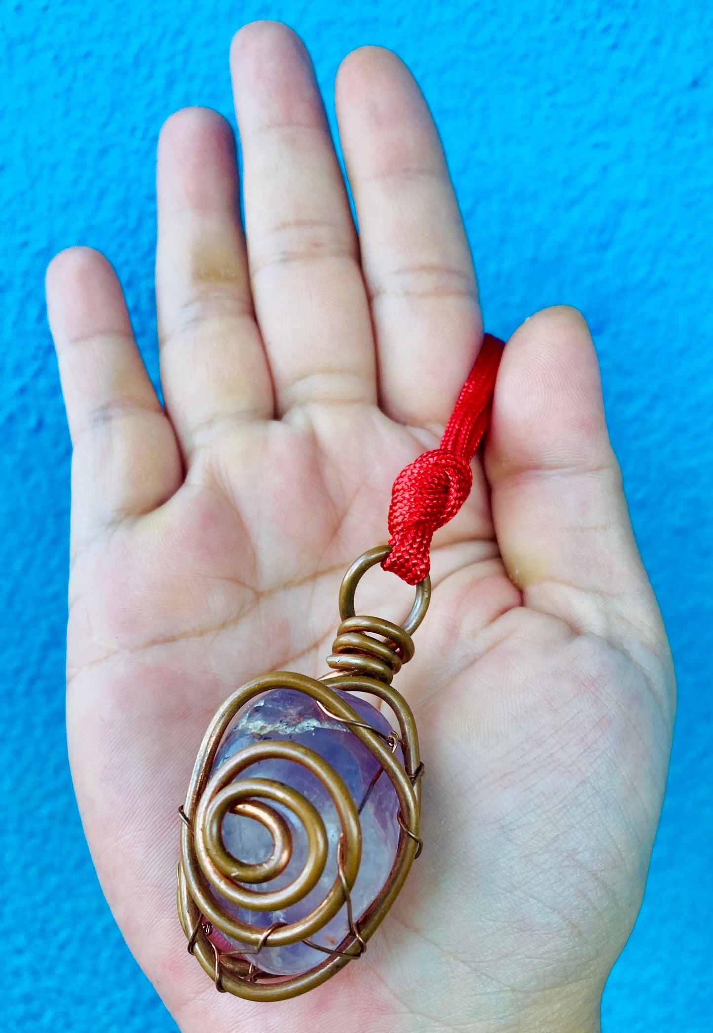 Amethyst Spiral Pendant