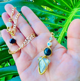 Labradorite Protective Arrow Necklace